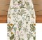 Wildflowers Floral Spring Table Runner, Butterfly Seasonal Summer Kitchen Dining Table Decoration for Home Party Decor 13x90 Inch